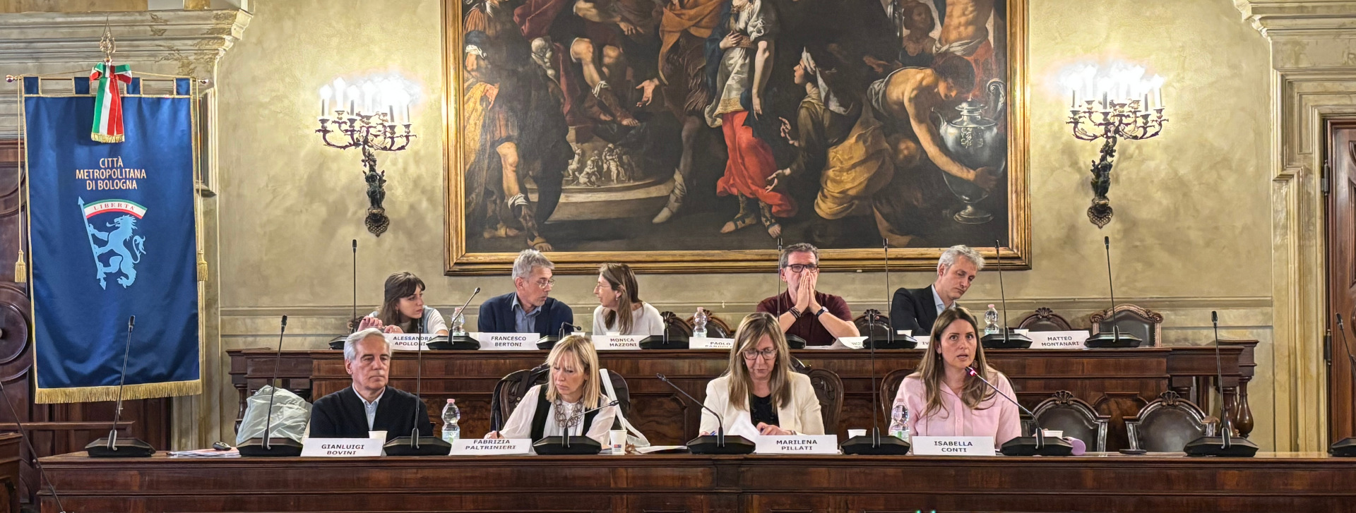 Il tavolo dei relatori alla presentazione in Sala Consiglio